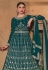 Prachi desai teal georgette abaya style anarkali suit 158680