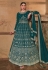 Prachi desai teal georgette abaya style anarkali suit 158680