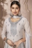 Off white georgette pant style suit 2604