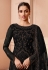 Black net pakistani suit 3505