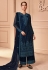 Navy blue net pakistani suit 3503