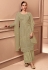 Light green net palazzo suit 3506