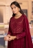 Maroon georgette sharara suit 44