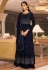 Navy blue georgette sharara suit 41