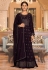 Brown georgette sharara suit 42