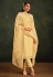 Yellow organza pakistani suit 5082