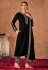 Black velvet pant style suit 8100C