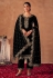 Black color velvet pakistani suit 4100B