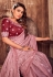 Pink silk saree with blouse 464B