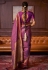 Violet silk saree with blouse 271005