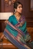 Sea green silk saree with blouse 271006