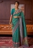 Sea green silk saree with blouse 271006