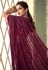 Magenta georgette saree with blouse 7201