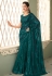 Green georgette sequence saree 7202