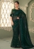Green georgette saree with blouse 7205
