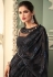 Black georgette sequence saree 7206