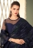 Navy blue georgette saree with blouse 7209