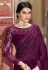 Purple silk saree with blouse 1006