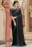 Black silk saree with blouse 1014