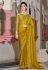 Yellow silk saree with blouse 1002