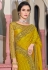 Yellow silk saree with blouse 1002
