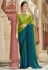 Light silk green half n half saree 1007