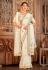 Off white organza saree with blouse 28005