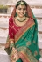 Sea green art silk saree with blouse ACU7199