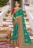 Sea green art silk saree with blouse ACU7199