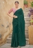 Green chinon saree with blouse 5425