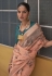 Peach organza saree with blouse 2005