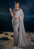 Grey shimmer saree with blouse 6303