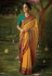 Brasso Saree with blouse in Yellow colour 15049d