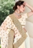 Georgette Saree with blouse in Off white colour 6453