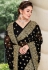 Georgette Saree with blouse in Black colour 6451