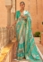 Silk Saree with blouse in Sea green colour 557