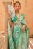 Silk Saree with blouse in Sea green colour 557