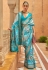 Silk Saree with blouse in Sky blue colour 564