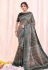Tissue Saree with blouse in Grey colour 42511