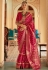 Silk Saree with blouse in Maroon colour 526G