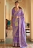 Silk Saree with blouse in Light purple colour 526E