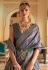 Silk Saree with blouse in Grey colour 526A