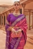 Patola silk print Saree in Pink colour 620