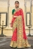 Silk Saree with blouse in Maroon colour 6401