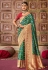 Silk Saree with blouse in Green colour 6403