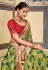 Silk Saree with blouse in Light green colour 6405