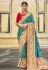Silk Saree with blouse in Sky blue colour 6409