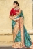 Silk Saree with blouse in Sky blue colour 6409
