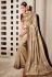Silk Saree with blouse in Beige colour 6105