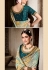 Silk Saree with blouse in Sea green colour 6107